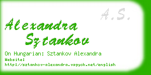 alexandra sztankov business card